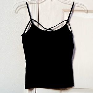 Black tank top